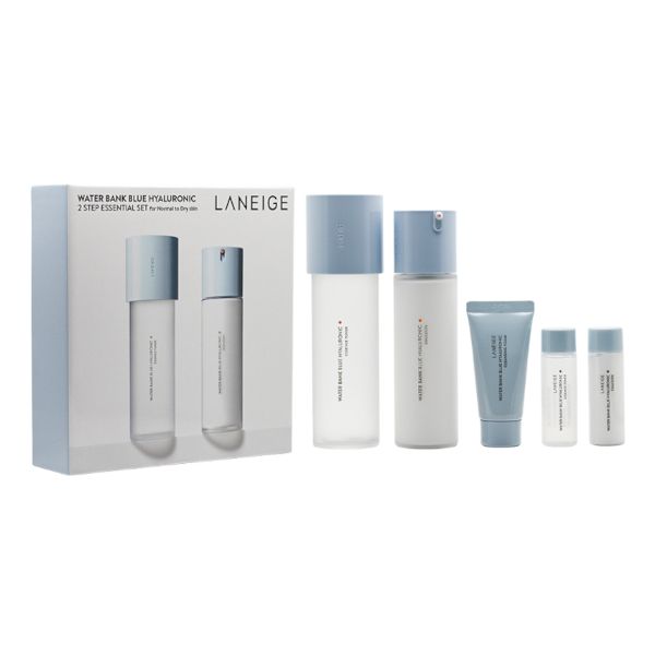 LANEIGE Water Bank Blue Hyaluronic 2 Step Essential Set for Normal to Dry Skin - 1set (5 items)