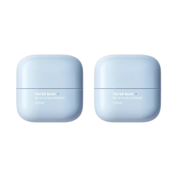 LANEIGE Water Bank Blue Hyaluronic Moisture Cream - 50ml (2ea) Set