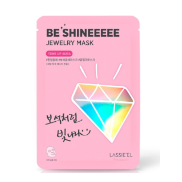 Lassieel Be Shine Jewelry Mask Pack Tone-up Aura - 5pcs