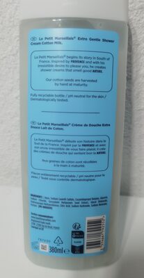 Crème de douche extra douce - Lait de Cotton Le Petit Marseillais