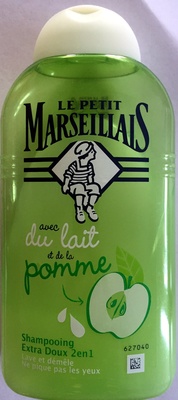 shampooing avec du lait et de la pomme