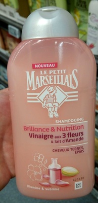 Shampooing Brillance & Nutrition Vinaigre aux 3 fleurs et lait d'Amande