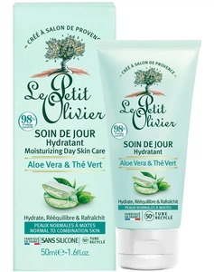 Le petit olivier Soin De Jour - Hydratant - Aloe Vera & Thé Vert
