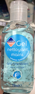 Gel nettoyant mains anti bactérien sans rinçage