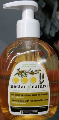 Gel lavant au véritable savon de Marseille Olive et Citron