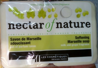 Savon de Marseille , lait et parfum raisin