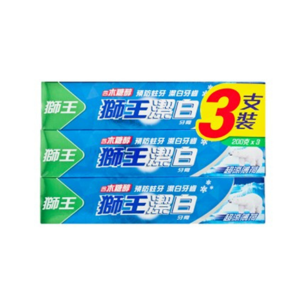 LION Fresh & White - Extra Cool Mint - 200g*3