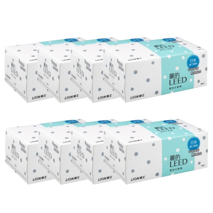 LION Leed - Beauty Puff Cotton Pad - 180pcs (8ea) Set