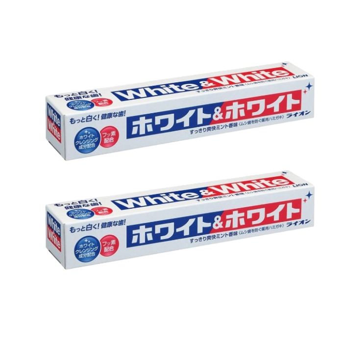 LION White & White Toothpaste (2ea)