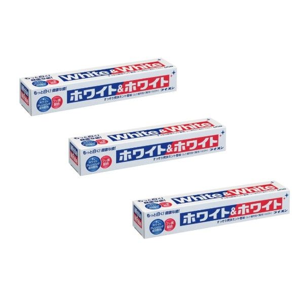 LION White & White Toothpaste - 3pcs