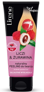 Lirene Superfood Lychee & Cranberry Natural Face Scrub