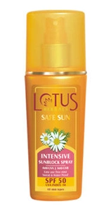 Lotus Herbals Safe Sun Intensive Sunblock Spray Spf 50