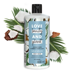 Love beauty and planet Coconut Water & Mimosa Flower Body Wash