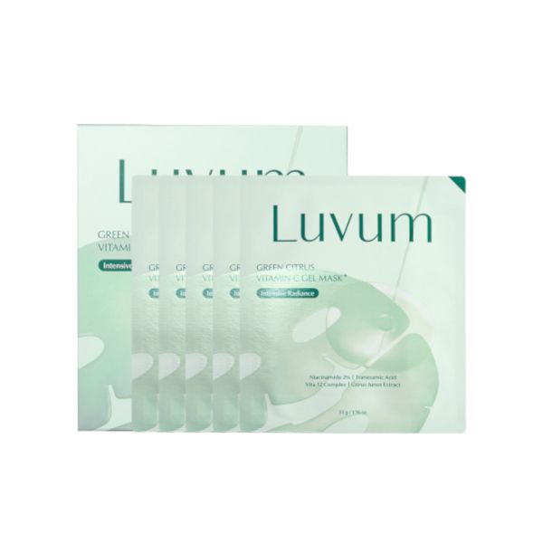 LUVUM Green Citrus Vitamin C Gel Mask Plus - 5pcs