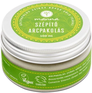 Manna Arcpakolás Zsíros Bőrre Zöld Teával