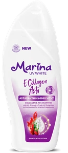 Marina UV White E Collagen Asta Astaxanthin 6000X VIT C Hand & Body Lotion