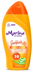 Marina UV White Sunblock Water Resistant SPF 30 PA++