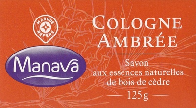 Cologne Ambrée Savon aux essences naturelles de bois de cèdre