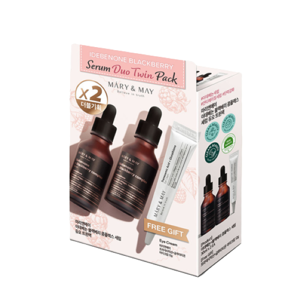 Mary&May Idebenone Blackberry Serum Duo Twin Pack - 1 set (3 items)