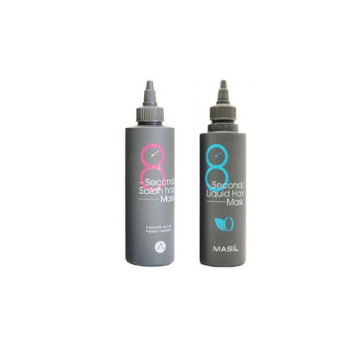 Masil 8 Seconds Salon Hair Mask - 200ml (1ea) + 8 Seconds Liquid Hair Mask - 200ml (1ea) Set