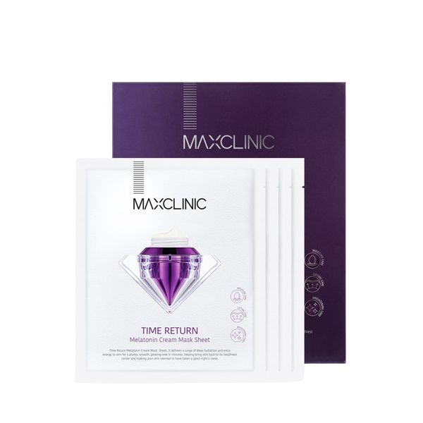 MAXCLINIC Time Return Melatonin Cream Mask Sheet - 4pcs
