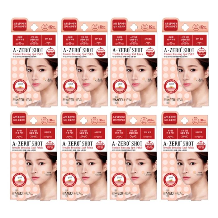 Mediheal A-zero Shot Trouble Dressing Spot Patch - 80pcs (8ea) Set