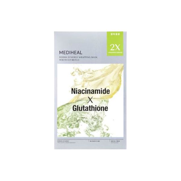 Mediheal Derma Synergy Wrapping Mask Sheet for Blemish (Niacinamide x Glutathione) - 1pc