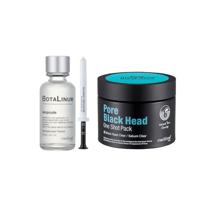 Meditime Botalinum Ampoule - 30ml + Pore BlackHead One Shot Pack - 100g Set