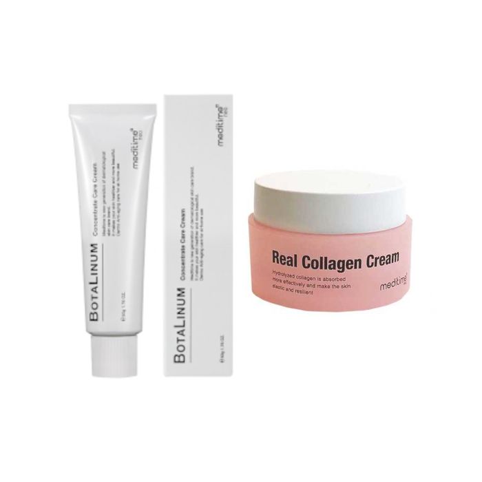 Meditime Botalinum Concentrate Care Cream - 50g + Real Collagen Cream - 50ml Set
