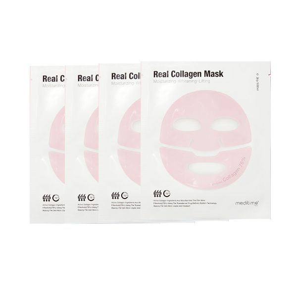 Meditime Real Collagen Mask - 4pcs