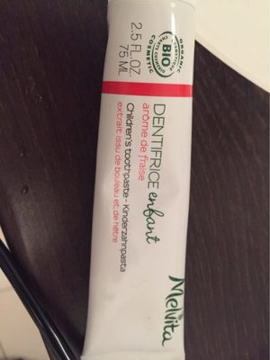 Dentifrice Enfant Arôme Fraise Organic Bio Cosmetic