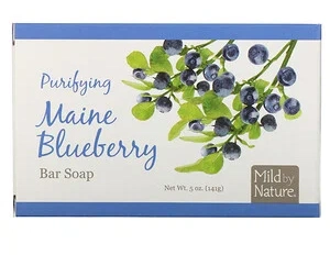 Mild By Nature Purifying Bar Soap, Maine Blueberry