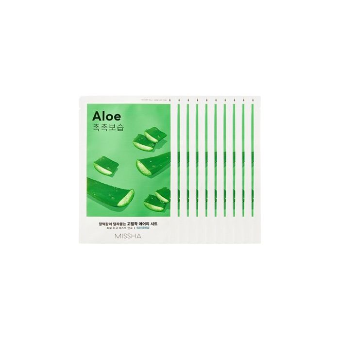MISSHA Airy Fit Sheet Mask - Aloe - 1pc (10ea) Set