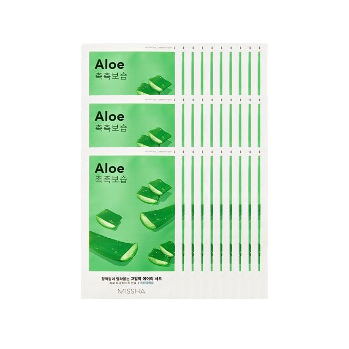 MISSHA Airy Fit Sheet Mask - Aloe - 1pc (30ea) Set