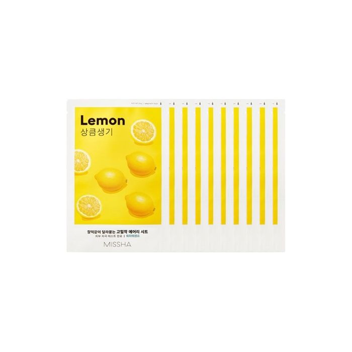 MISSHA Airy Fit Sheet Mask - Lemon - 1pc (10ea) Set