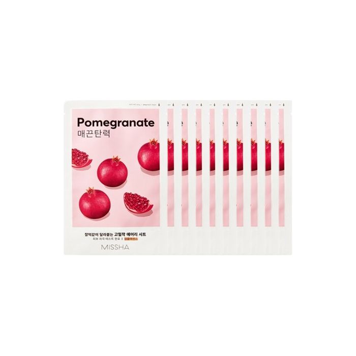 MISSHA Airy Fit Sheet Mask - Pomegranate - 1pc (10ea) Set