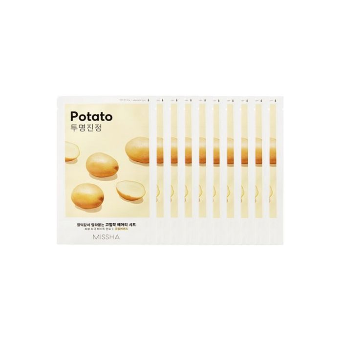 MISSHA Airy Fit Sheet Mask - Potato - 1pc (10ea) Set