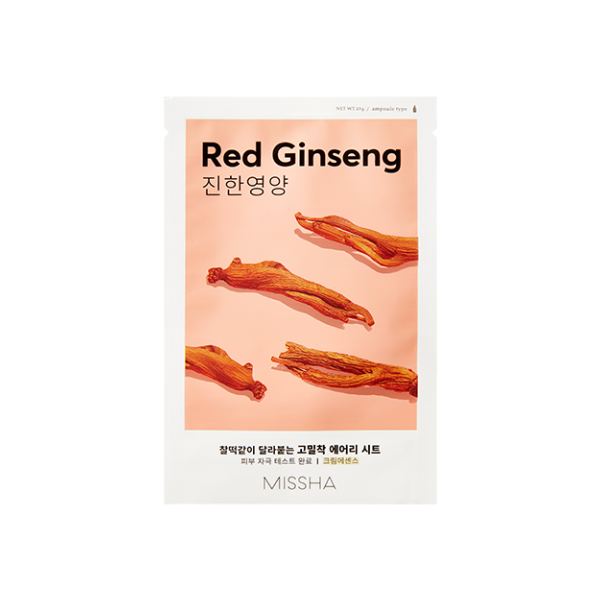 MISSHA Airy Fit Sheet Mask - Red Gingseng - 20ea*19g