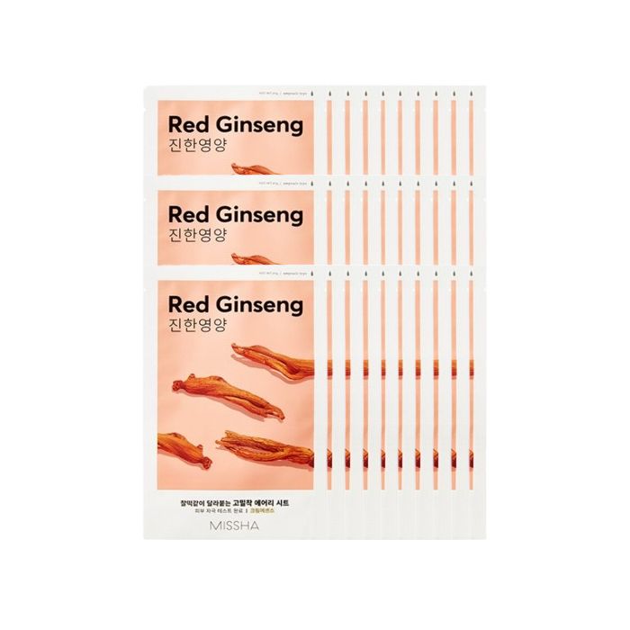MISSHA Airy Fit Sheet Mask - Red Ginseng - 1pc (30ea) Set