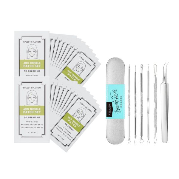 MISSHA Speedy Solution Anti-Trouble Patch with Black Head Remover Set A