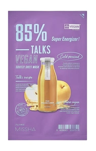 Missha Talks Vegan Squeeze Sheet Mask [Super Energizer]