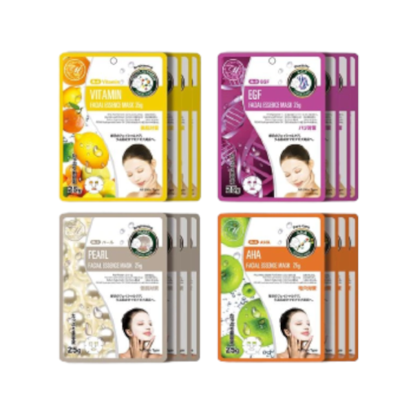 MITOMO Facial Brightening Skincare Beauty Face Mask Sheet Bundles - 16pcs