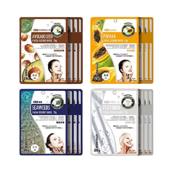 MITOMO Facial Cleansing Skincare Beauty Face Mask Sheet Bundles - 16pcs
