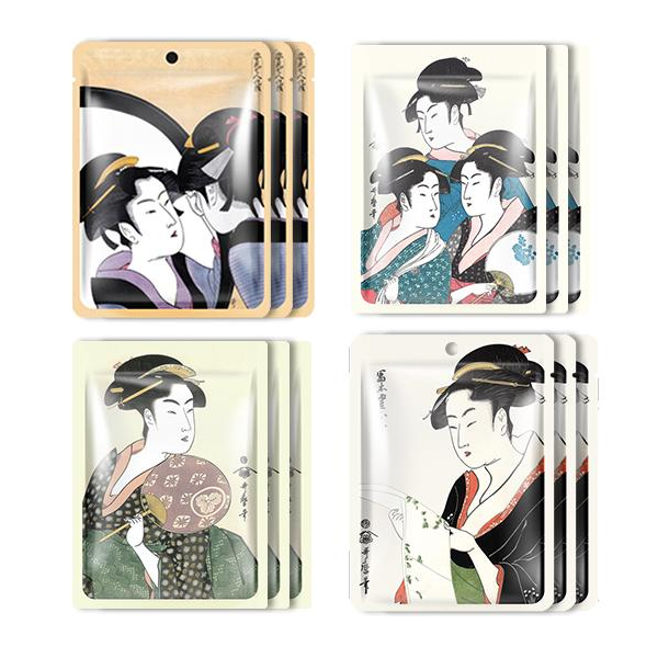 MITOMO Japan UKIYOE Mask Trial Set Type C - 12pcs