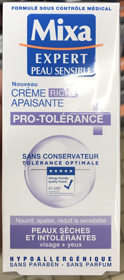Crème riche apaisante pro-tolérance