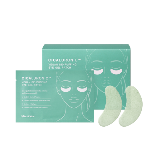 MIZON Cicaluronic Vegan De-Puffing Eye Gel Patches - 21 pairs