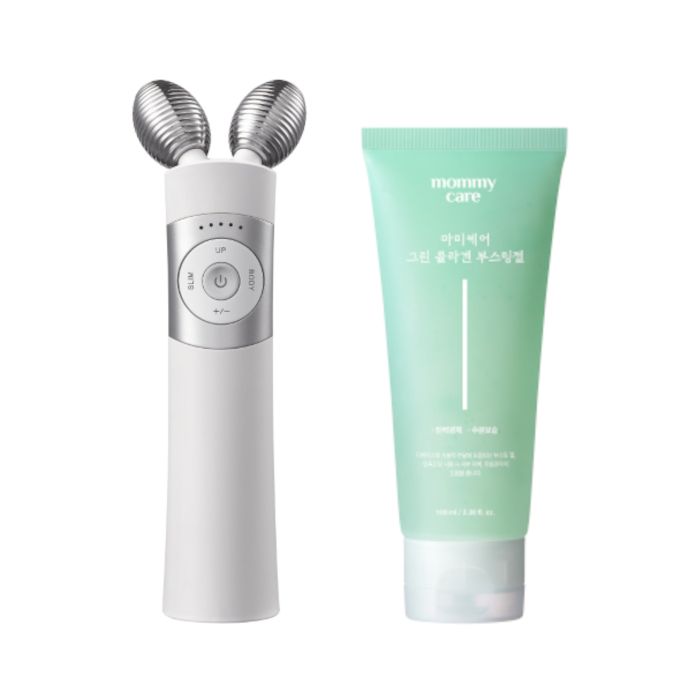 mommy care EMS V-THERA - White (1ea) + Green Collagen Boosting Gel - 100ml (1ea) Set