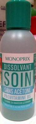 Dissolvant Soin sans acétone