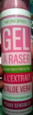 Gel à raser à l'extrait d'aloe vera