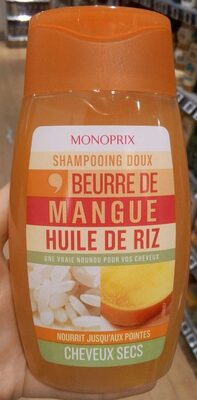 Shampooing doux beurre de mangue huile de riz
